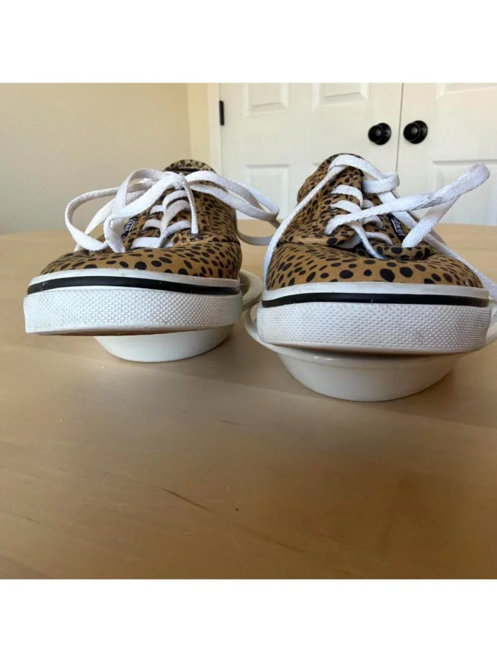 Vans Leopard Print Canvas Sneakers - Picture 4 of 5